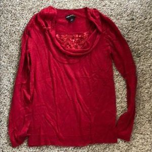 Dana Buchanan red sweater!